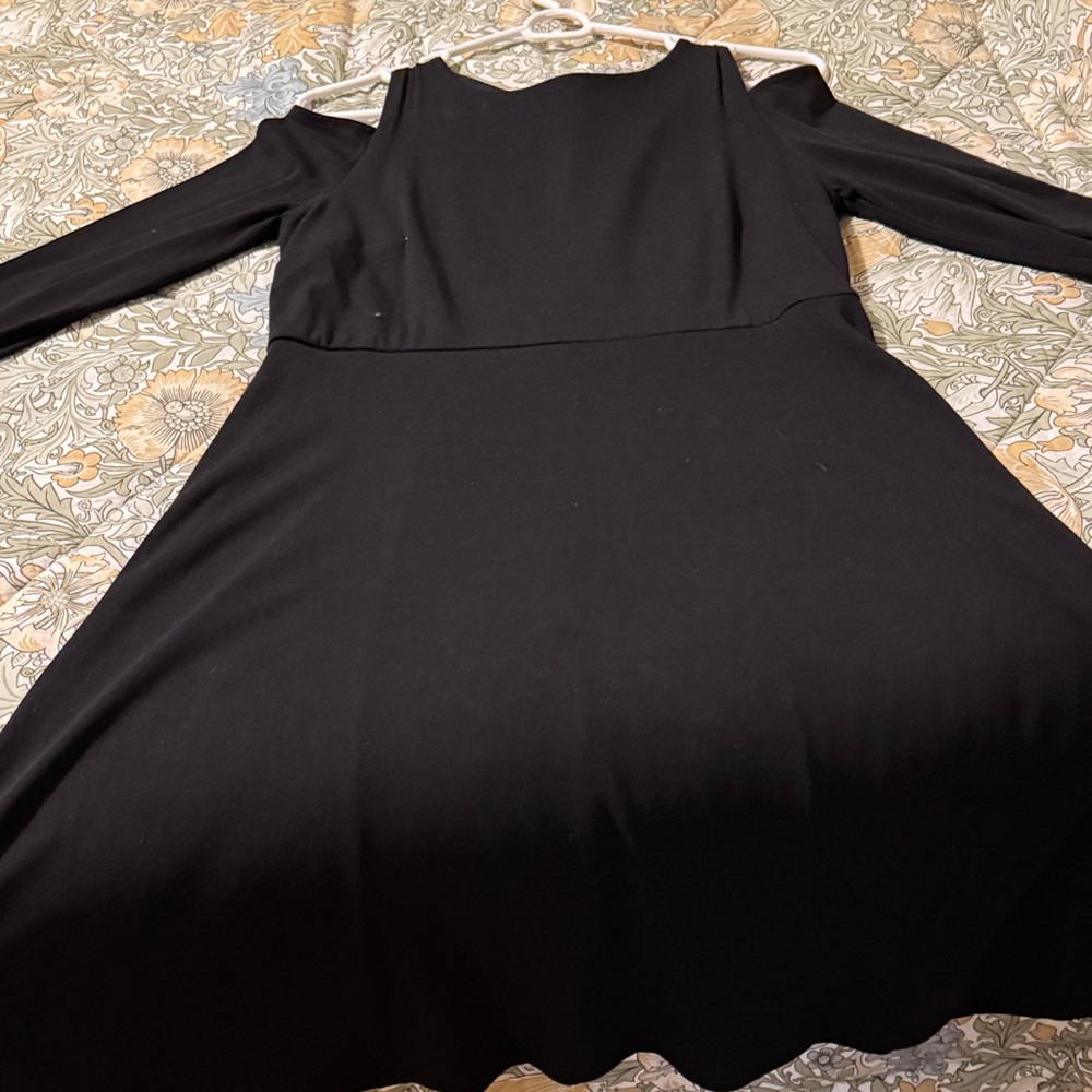 LOFT Black Long Sleeve Dress